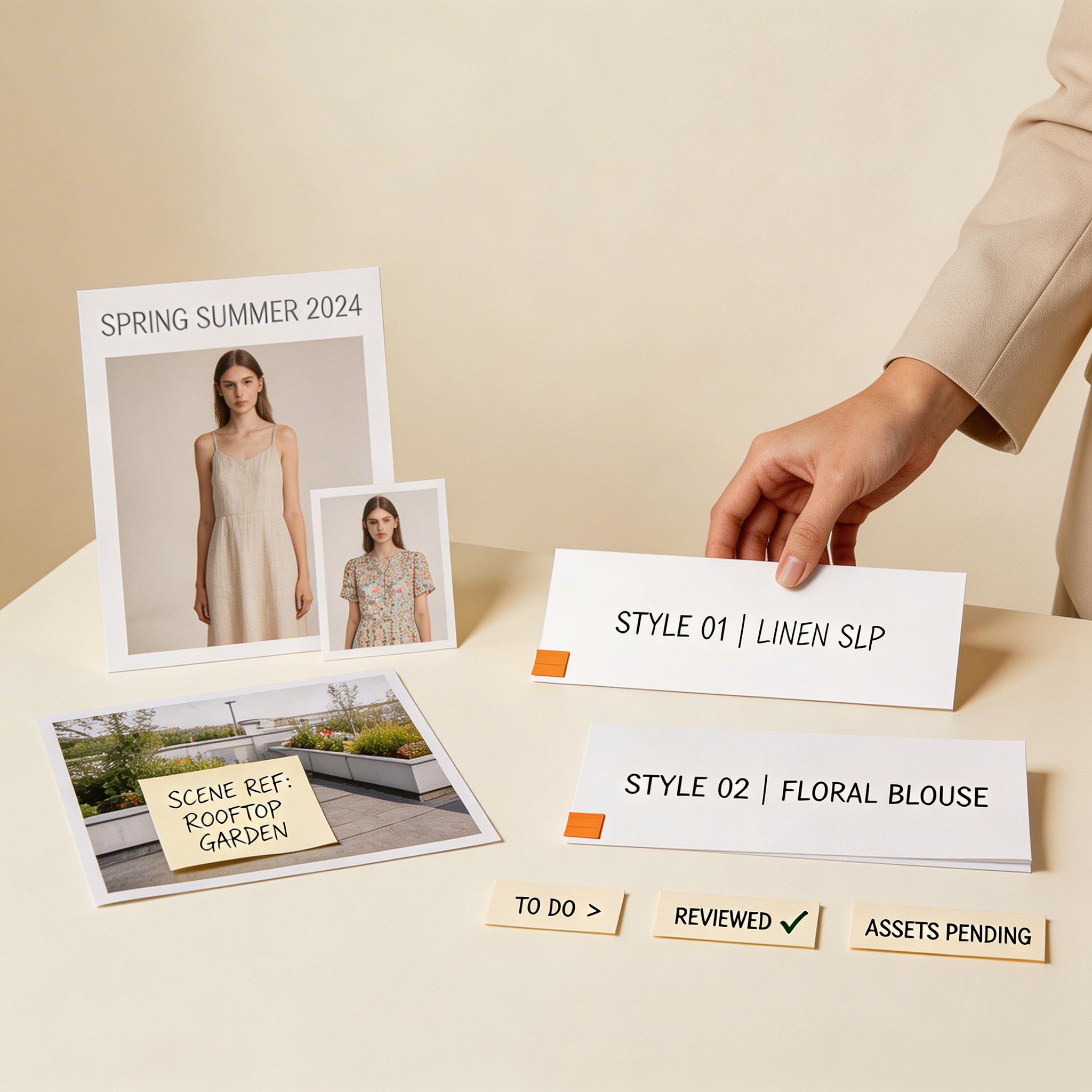 女装主图批次进入匹配配图